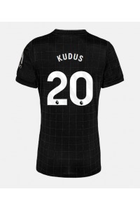 Tottenham Hotspur Mohammed Kudus #20 Fotballdrakt Borte Klær Dame 2025-26 Korte ermer